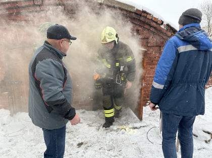 Испытание аэрозольной системы пожаротушения провели в архиве